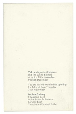 Lot 178 - John Lennon 1966 Indica Book Exhibition Invitation Card (UK)