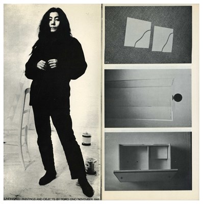 Lot 179 - Yoko Ono Signed Programme for Unfinished Painting & Objects Exhibition 1966 (UK)