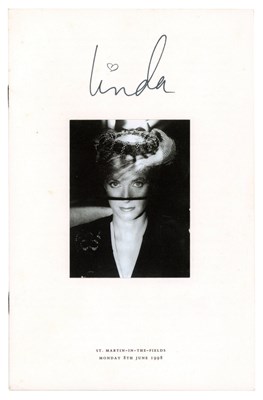 Lot 205 - Linda McCartney Memorial Service Invitation And Order Of Service Booklet (UK)