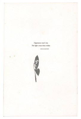 Lot 205 - Linda McCartney Memorial Service Invitation And Order Of Service Booklet (UK)