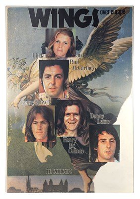 Lot 210 - Paul McCartney & Wings 1972 Wings Over Europe Concert Poster (Europe)