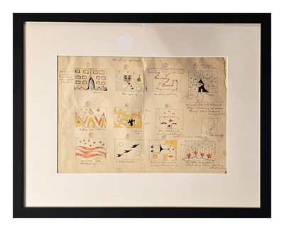 Lot 246 - Paul McCartney November 1966 Hand Drawn Stage Designs For The Four Tops London Performance (UK)