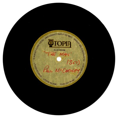 Lot 250 - Paul McCartney Michael Jackson The Man Utopia Studios Acetate Geoff Emerick Collection (UK)