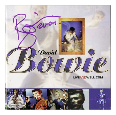 Lot 55 - David Bowie 2001 Signed liveandwell.com CD Booklet (UK)