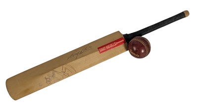 Lot 289 - Ringo Starr Eric Clapton Signed Miniature Cricket Bat (UK)