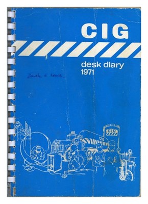 Lot 296 - Pete Shotton Owned 1971 Desk Diary (UK)