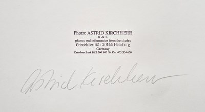 Lot 297 - Stuart Sutcliffe Astrid Kirchherr Signed 1990s Large Print (Germany)