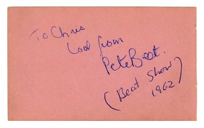 Lot 309 - Vintage Sixties Pete Best Autograph (UK)