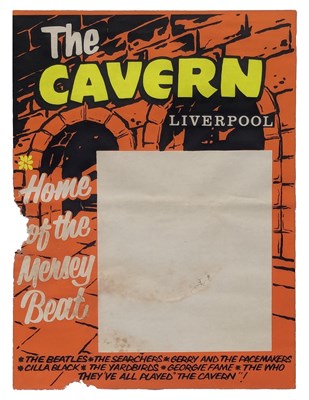 Lot 316 - Beatles Cavern Club Late 1960s Blank Concert Poster (UK)