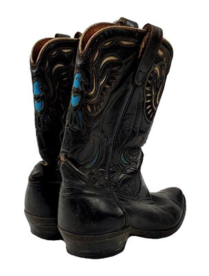 Lot 363 - Rory Storm and The Hurricanes Johnny Guitar Owned And Worn Acme Comblast Cowboy Boots (USA)