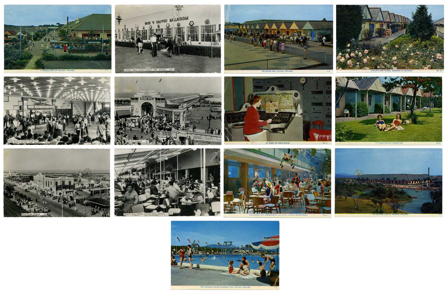Lot 369 - Johnny Guitar Byrne Owned Butlins Postcards